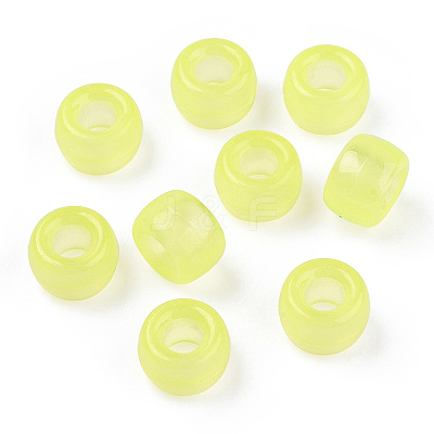 Transparent & Luminous Plastic Beads KY-T025-01-H08-1