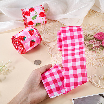 3 Rolls 3 Styles Polyester Ribbon OCOR-TA0003-52-1