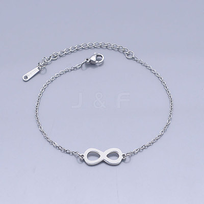 Tarnish Resistant 201 Stainless Steel Link Bracelets BJEW-T011-JN501-1-1