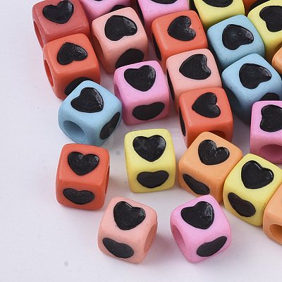 Opaque Acrylic Beads SACR-T349-004-1
