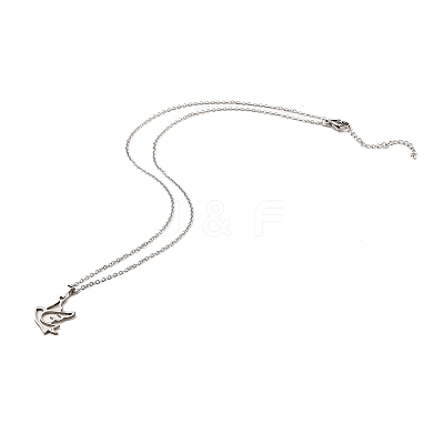 Non-Tarnish Stainless Steel Pendants Necklaces NJEW-K267-01C-P-1