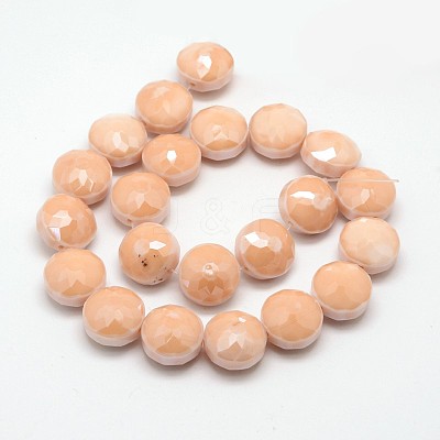 Electroplate Glass Beads Strands EGLA-J106-E07-1