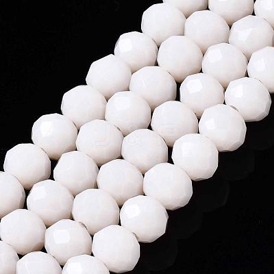 Opaque Solid Color Glass Beads Strands X-EGLA-A034-P6mm-D17-1