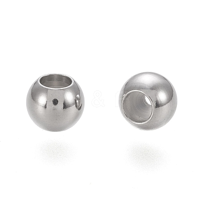 202 Stainless Steel Beads STAS-K204-02D-P-1