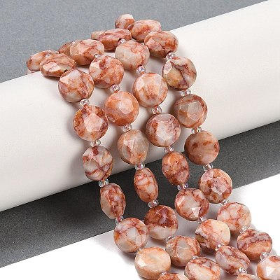 Natural Red Netstone Beads Strands G-C116-A71-01-1