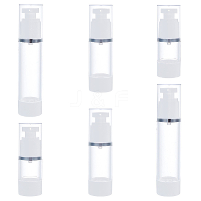 6Pcs 3 Style Empty Plastic Press Pump MRMJ-BC0003-30-1