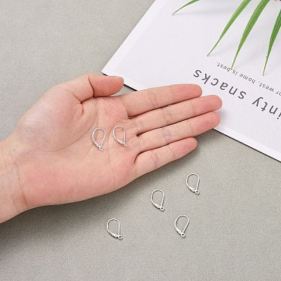 925 Sterling Silver Leverback Earring Findings X-STER-G027-22S-1
