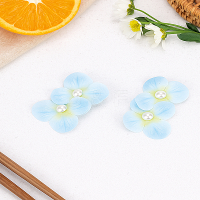 2Pcs Cloth Flower Alligator Hair Clips PHAR-LP0002-29A-1