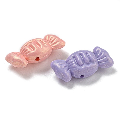 Opaque Acrylic Beads X-OACR-E041-05-1