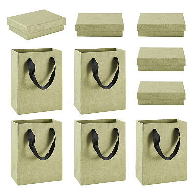 3Pcs Rectangle Paper Jewelry Display Cases CON-TA0001-39C-01-1
