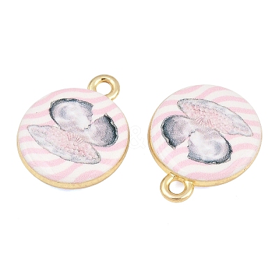 Ocean Theme Printed Alloy Pendants AL-CBA49CA-08E-1