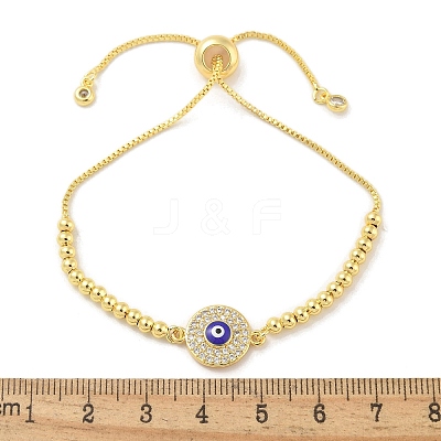 Brass Micro Pave Cubic Zirconia Slider Bracelets for Women BJEW-S158-08G-02-1