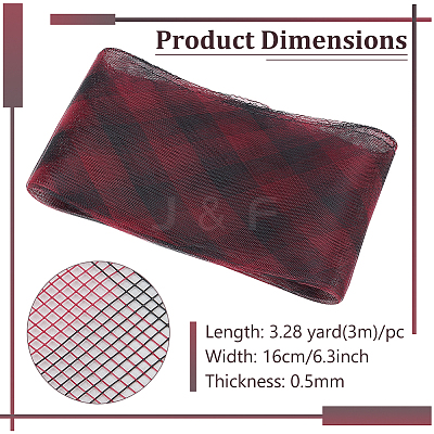 3M Elastic Polyester Deco Mesh Ribbons DIY-WH0530-55B-1
