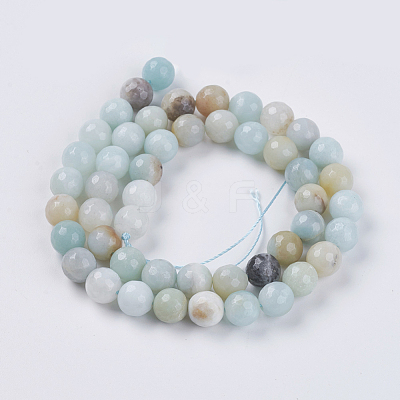Natural Flower Amazonite Beads G-H1430-1-1