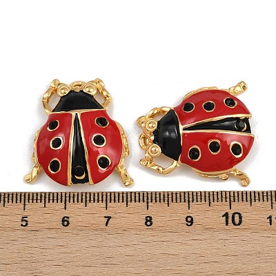 304 Stainless Steel Enamel Pendants STAS-P410-39B-G-1
