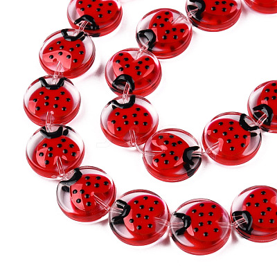 Transparent Acrylic Beads Strands ACRC-T011-02-1