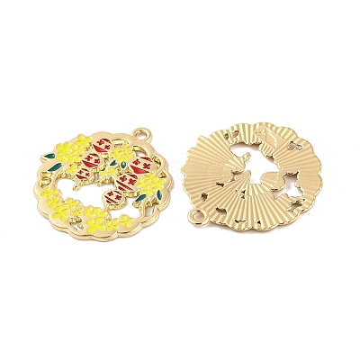 Rack Plating Alloy Pendants FIND-M020-06G-02-1