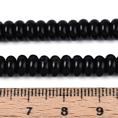 Opaque Spray Painted Glass Beads GLAA-ZX008-6mm-18F-1