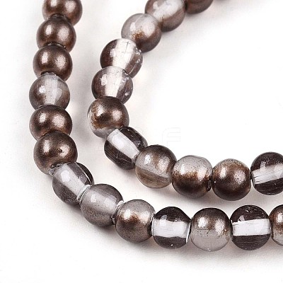 Baking Paint Transparent Glass Beads X1-DGLA-N011-4mm-09-1