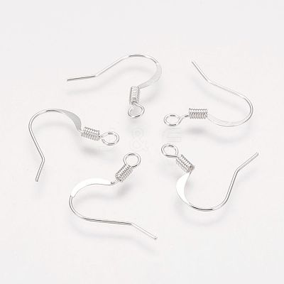 Brass French Earring Hooks KK-Q366-S-NF-1