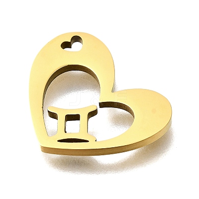 201 Stainless Steel Pendants STAS-A116-01G-03-1