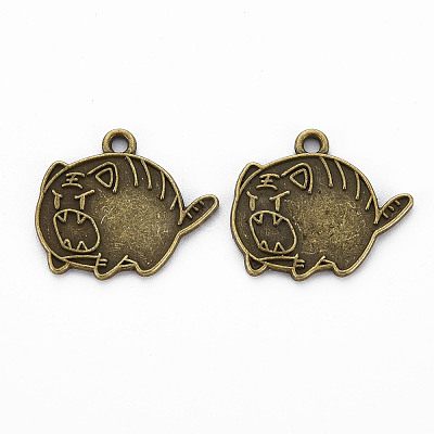 Tibetan Style Alloy Pendant Enamel Settings LS-TIBEP-N010-023AB-RS-1