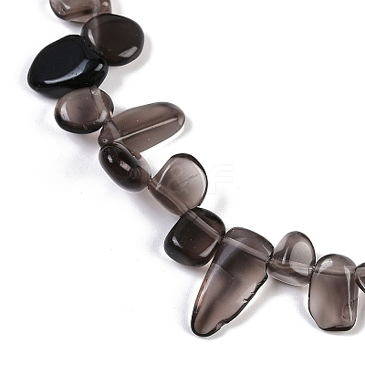 Natural Ice Obsidian Nuggets Beads Strands G-B125-A02-01-1