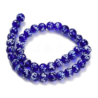 Handmade Lampwork Beads Strands LAMP-H071-01C-1