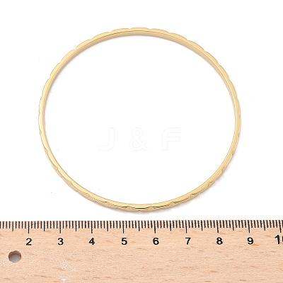 304 Stainless Steel Bangles for Women AJEW-P127-09G-1