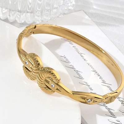 304 Stainless Steel Hinged Cuff Bangles SA-CBAB92B-13G-1