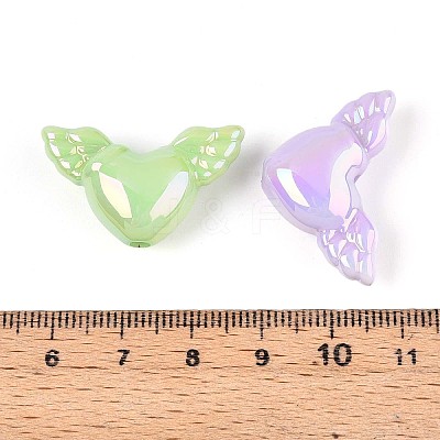 UV Plating Opaque Acrylic Beads OACR-T028-55-1