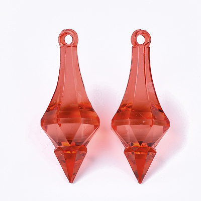 Transparent Acrylic Pendants X-TACR-S133-027-1