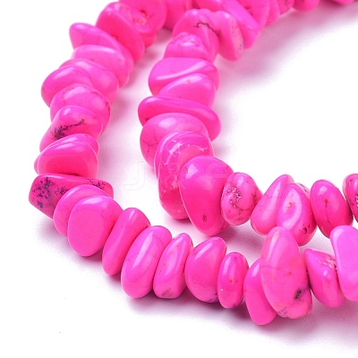 Natural Magnesite Beads Strands TURQ-P001-02A-09-1