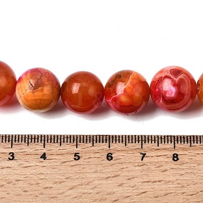 Natural Agate Beads Strands G-Z145-B01-14mm-A-1