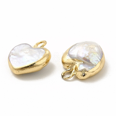 Baroque Natural Keshi Pearl Pendants PEAR-P004-25KCG-1