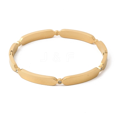 304 Stainless Steel Hinged Bangles for Women BJEW-D408-08G-1