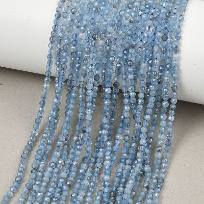 Natural Devil Blue Aquamarine Beads Strands GG-CBAF158-D01-01-1
