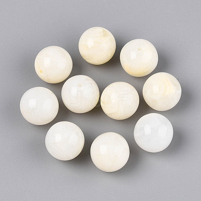 Round Acrylic Imitation Gemstone Beads OACR-R029-16mm-29A-1
