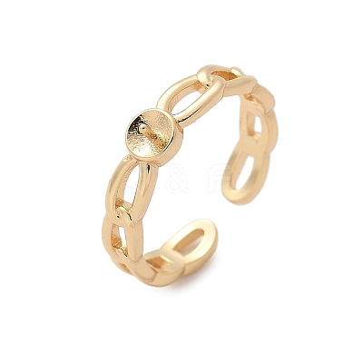 Brass Cuff Cup Peg Ring Settings KK-A244-02B-G-1