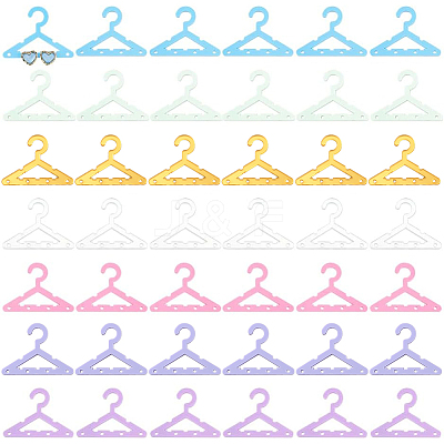 42Pcs 7 Colors Opaque & Transparent Acrylic Earring Display Accessories EDIS-PH0001-33-1