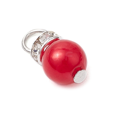 Imitation Pearl Acrylic Charms PALLOY-JF03324-02-1