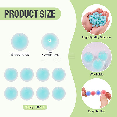 Silicone Beads SIL-TAC0013-16B-1