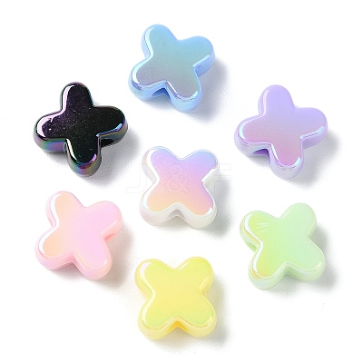 UV Plated Acrylic Beads X-SACR-G034-06-1