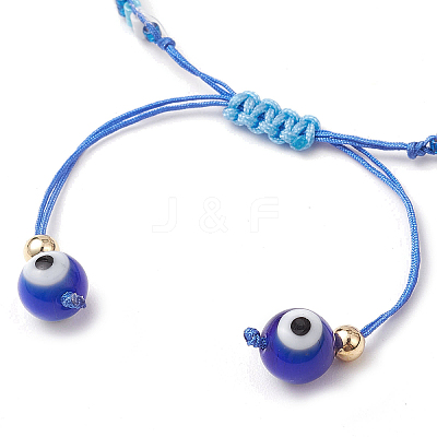 Glass Seed Beaded Braided Beads Bracelets for Women BJEW-MZ00122-02-1