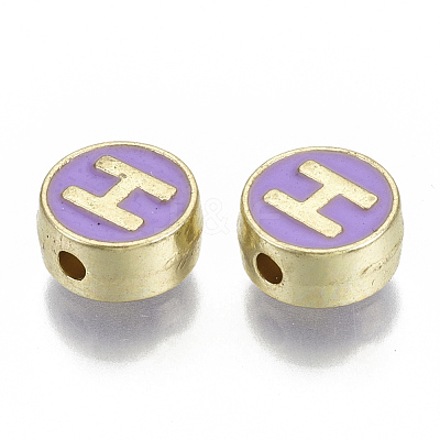 Alloy Enamel Beads ENAM-S122-028H-NR-1