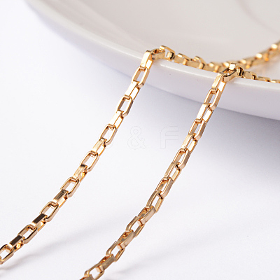 3.28 Feet Ion Plating(IP) 304 Stainless Steel Venetian Chains X-CHS-H007-27G-1