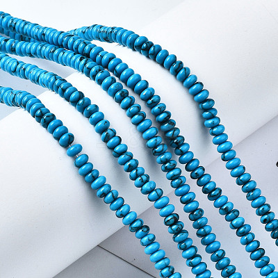 Synthetic Turquoise Beads Strands G-S366-119-1