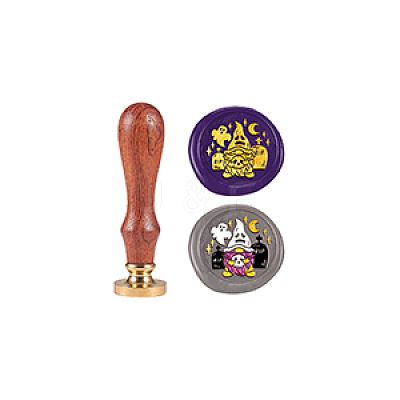 Halloween Wax Seal Stamp Set AJEW-WH0208-1320-1