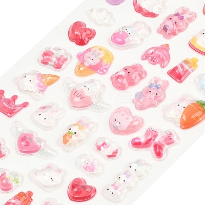 Epoxy Resin 3D Puffy Stickers DIY-G122-01E-1