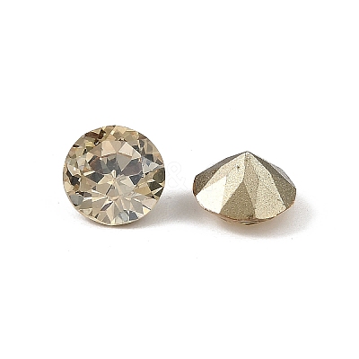 Glass Rhinestone Cabochons GLAA-A018-8mm-001GS-1